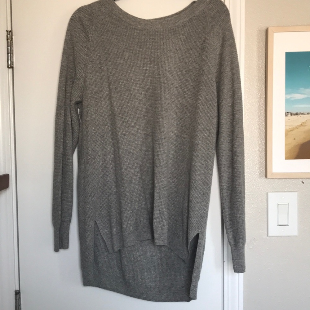 Madewell gray knit sweater